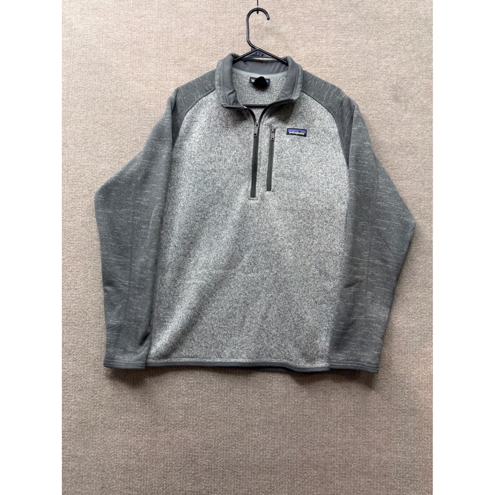 Patagonia Better Sweater 1/4 Zip Fleece Pullover Grey STY25522 Mens Large